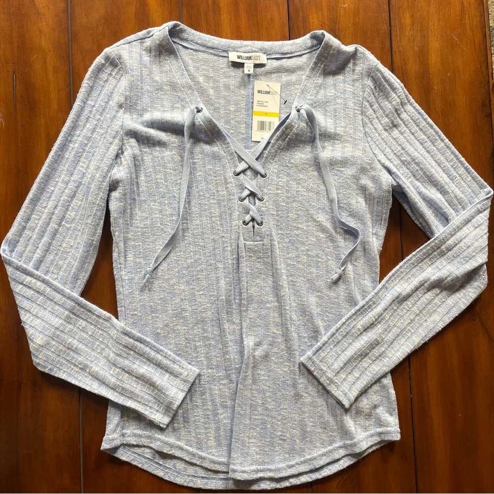 NWT William Rast Lace Up Long Sleeve
